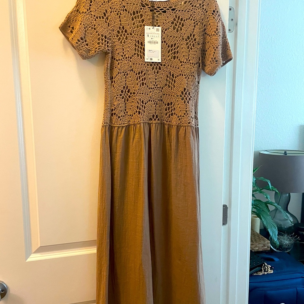 Zara midi dress great for fall